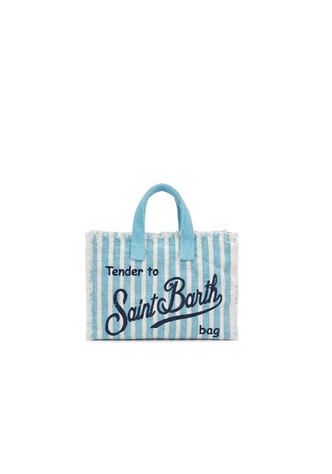 Phone bag in lino SAINT BARTH | PHONE002 PHONE BAG LINEN.00398L LINEN STRIPES V 31